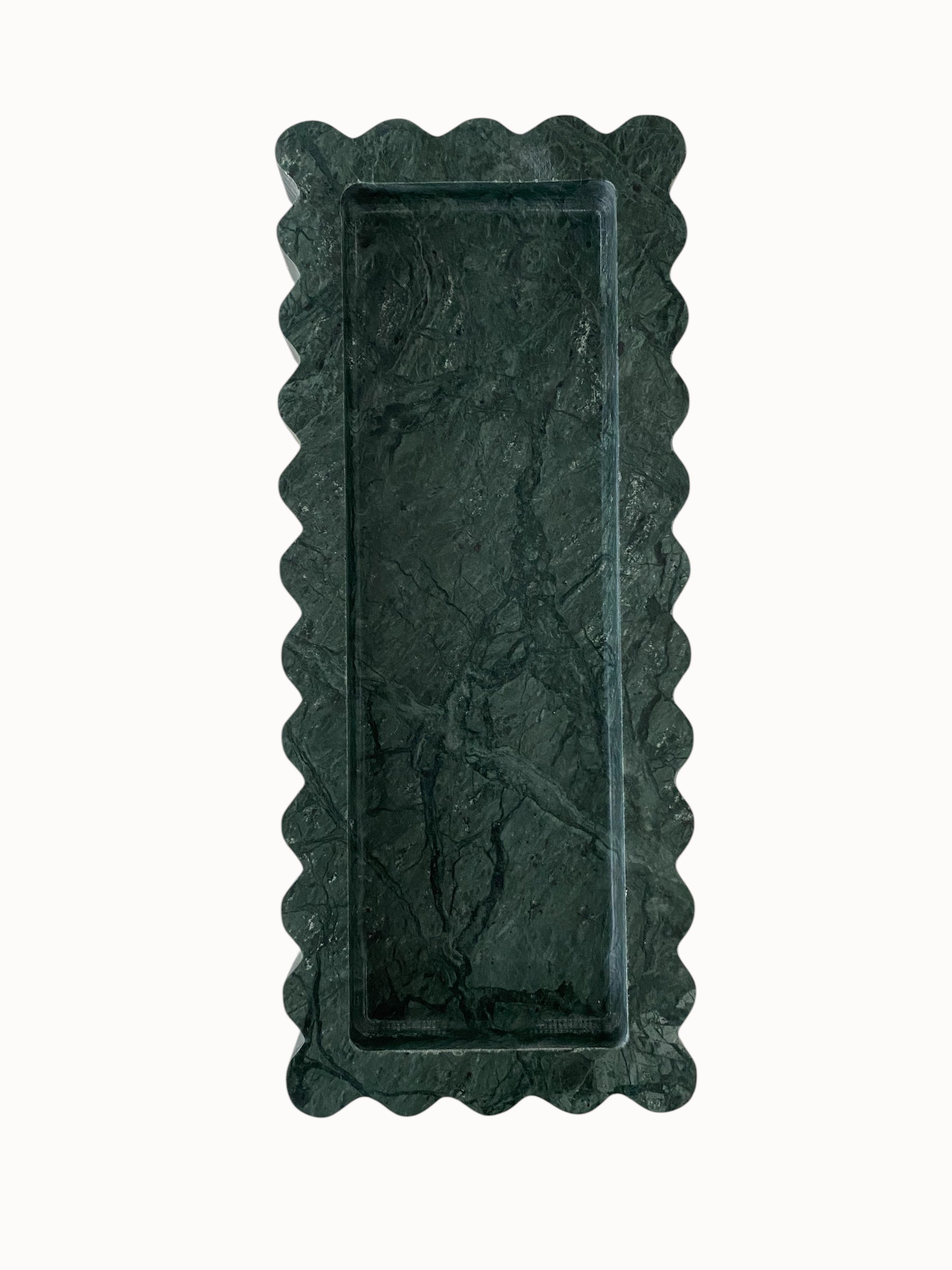 Chantilly Scalloped Tray Slender | Verdi Alpi