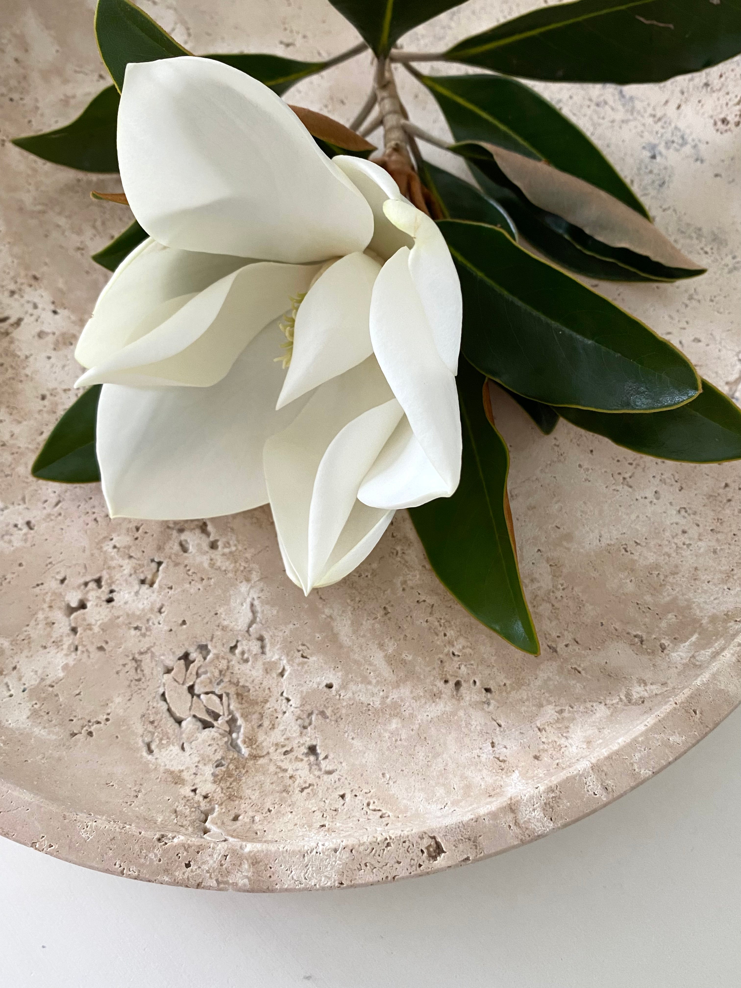 Laurent XL Bowl | Beige Travertine